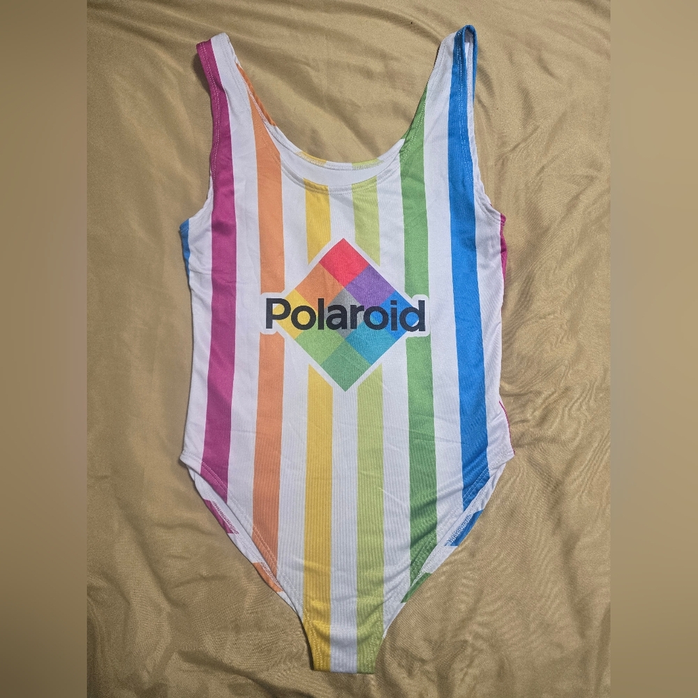 Polaroid Multicolor Striped One Piece Swimsuit